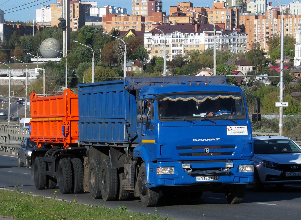 Пензенская область, № О 117 ХР 58 — КамАЗ-65115-A4