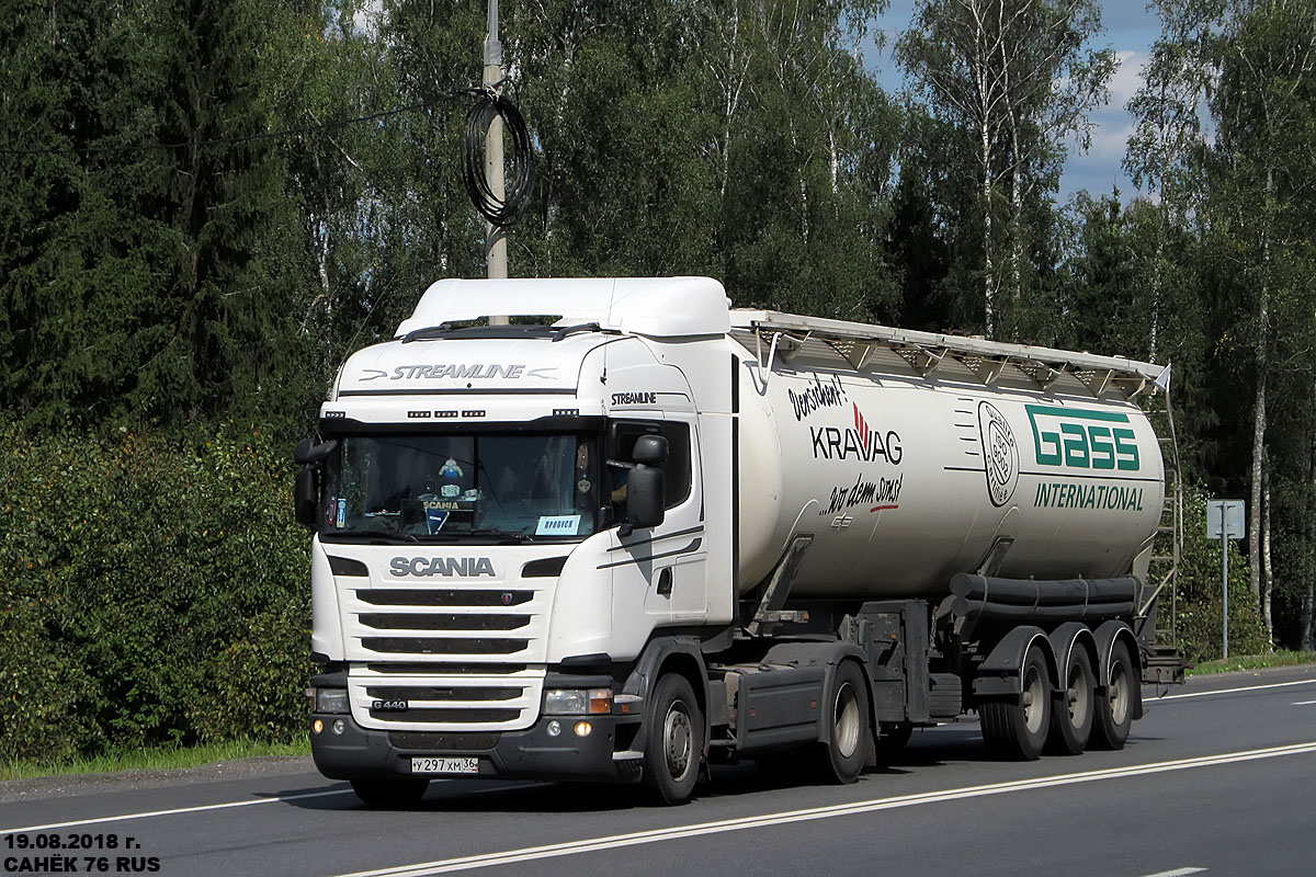 Воронежская область, № У 297 ХМ 36 — Scania ('2013) G440