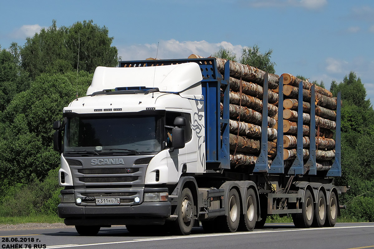 Ярославская область, № К 311 КО 76 — Scania ('2011) P400