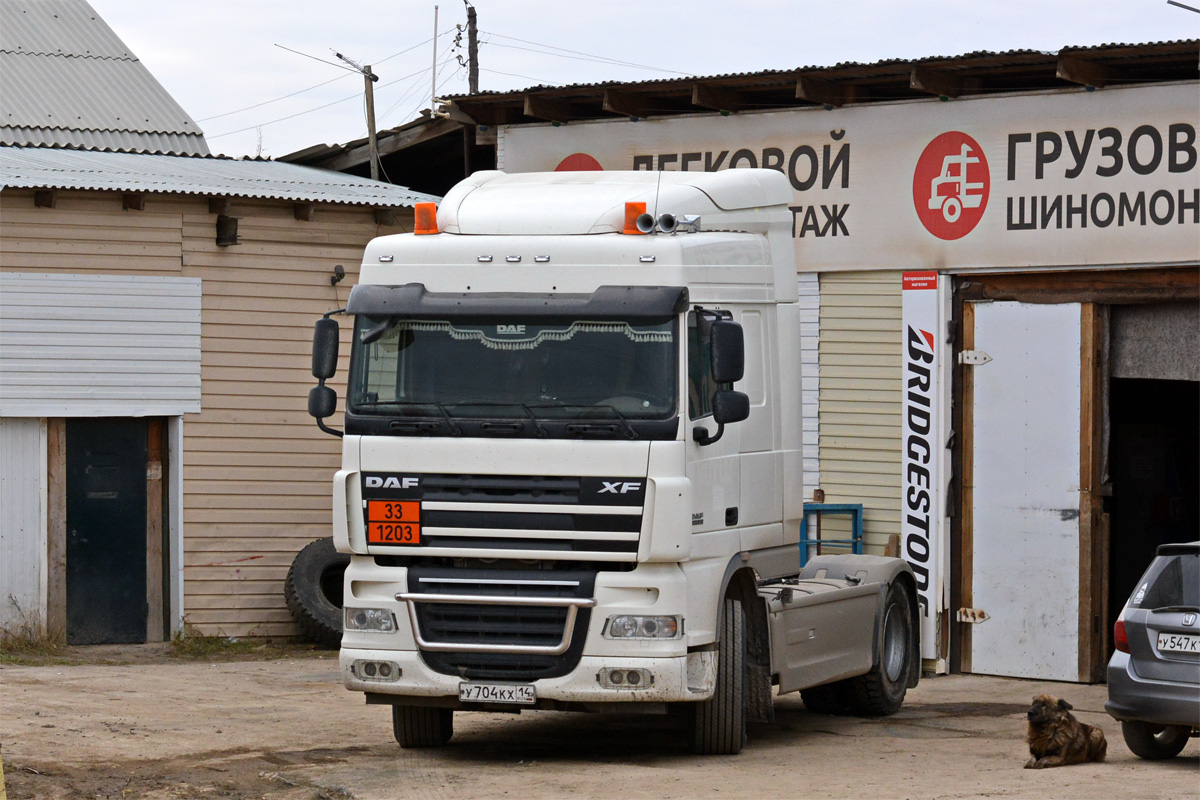 Саха (Якутия), № У 704 КХ 14 — DAF XF105 FT