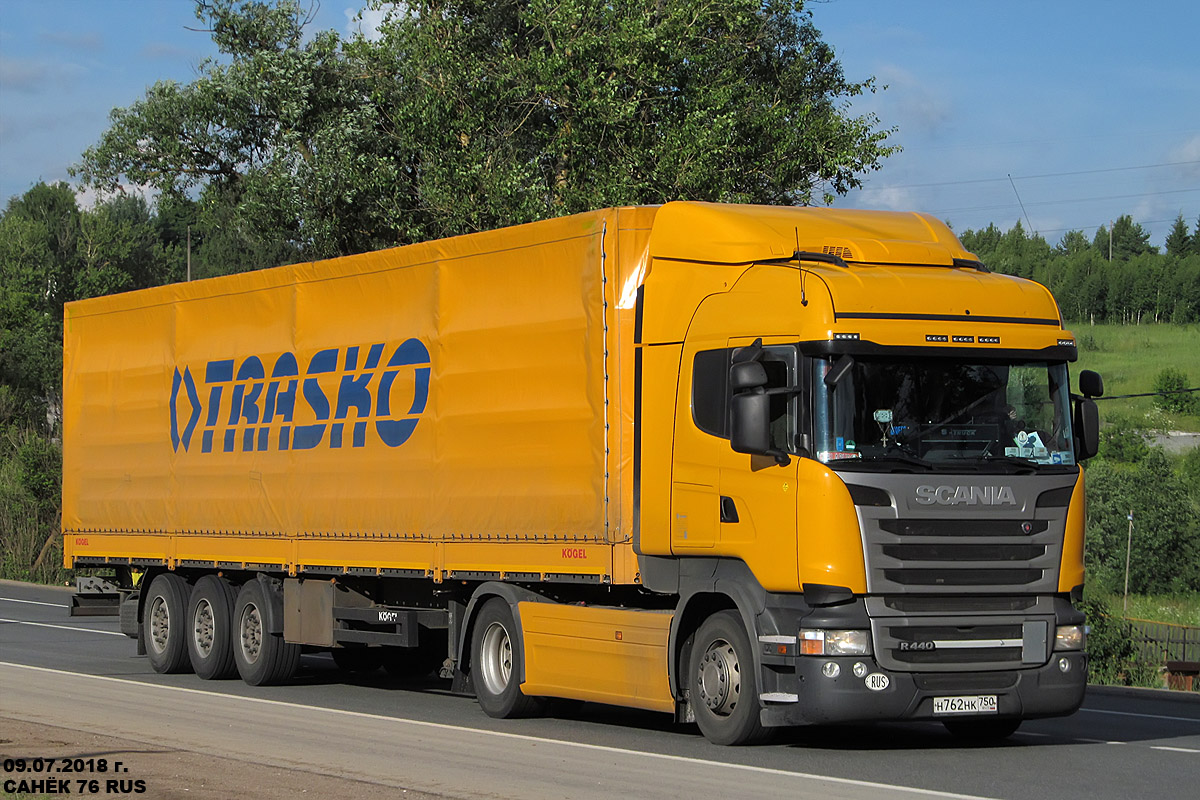 Московская область, № Н 762 НК 750 — Scania ('2013) R440