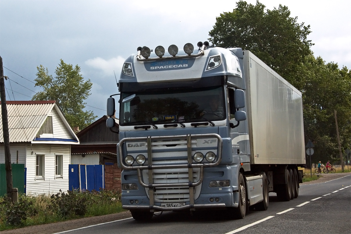 Забайкальский край, № М 185 КС 75 — DAF XF105 FT; DAF FT XF105 "Blue Edition" (Иркутская область)