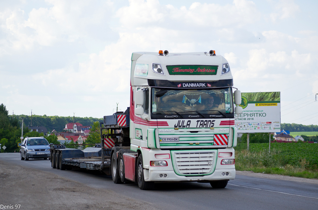 Черкасская область, № СА 9904 ВК — DAF XF105 FTG