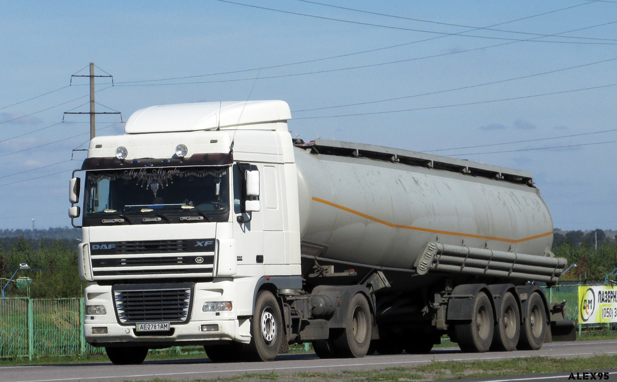 Днепропетровская область, № АЕ 2781 АМ — DAF XF95 FT