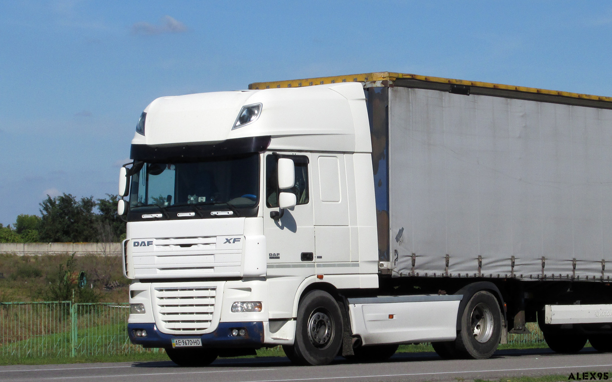 Днепропетровская область, № АЕ 9670 НО — DAF XF105 FT