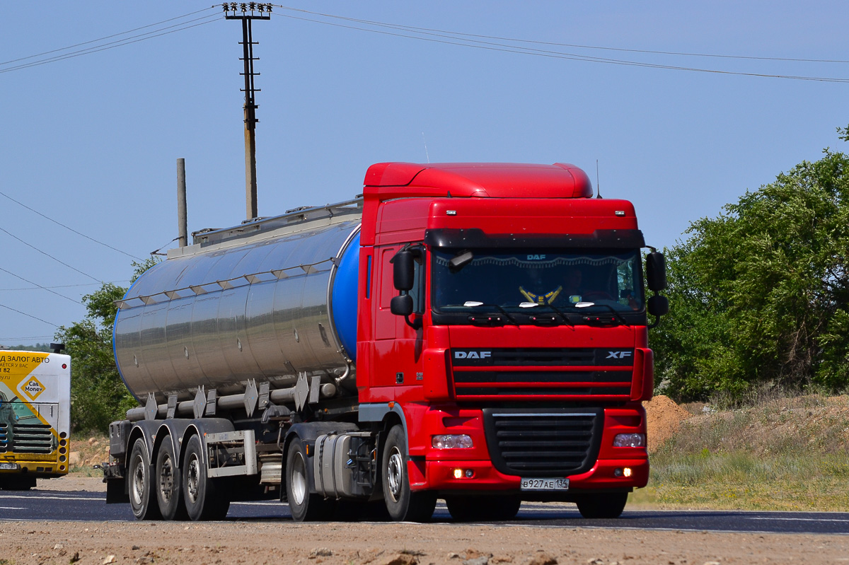 Волгоградская область, № В 927 АЕ 134 — DAF XF105 FT