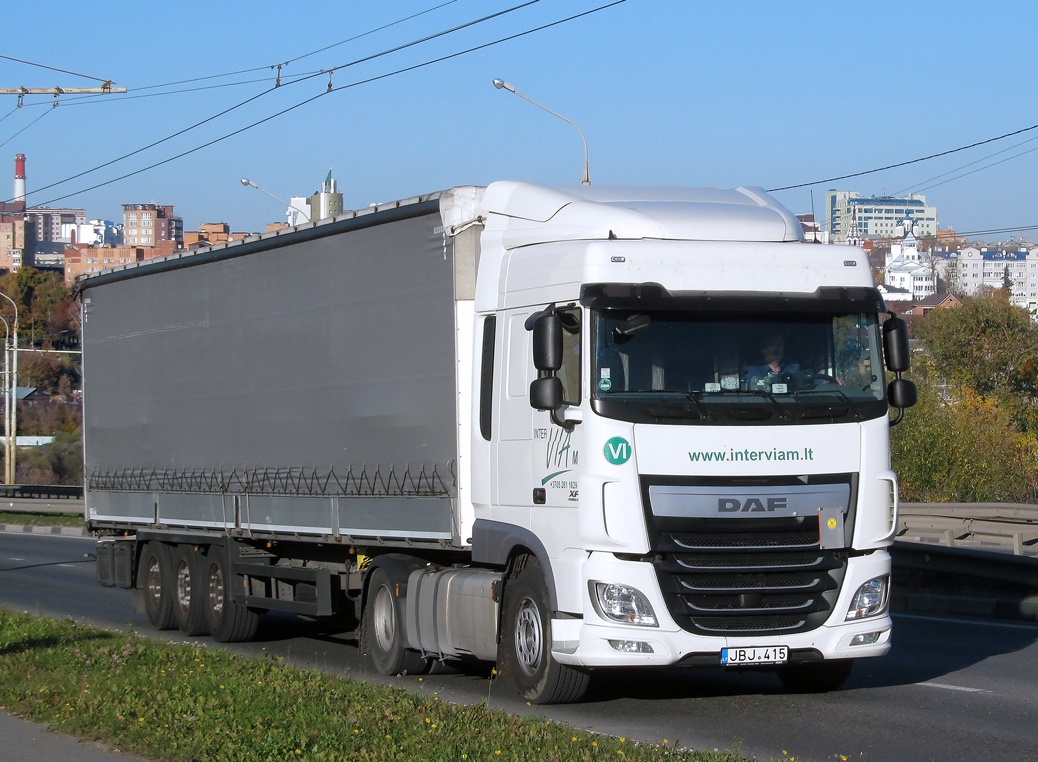 Литва, № JBJ 415 — DAF XF Euro6 FT