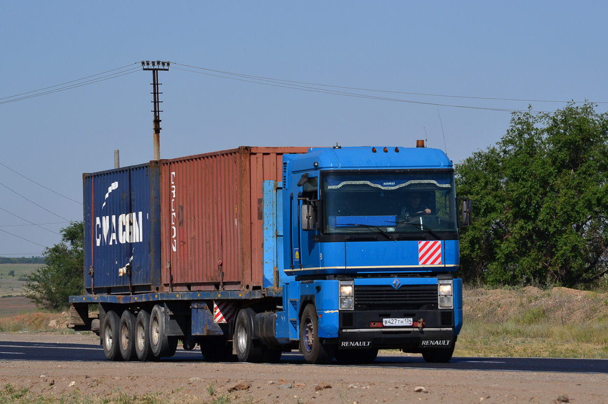 Волгоградская область, № В 427 ТН 134 — Renault Magnum Integral ('1997)