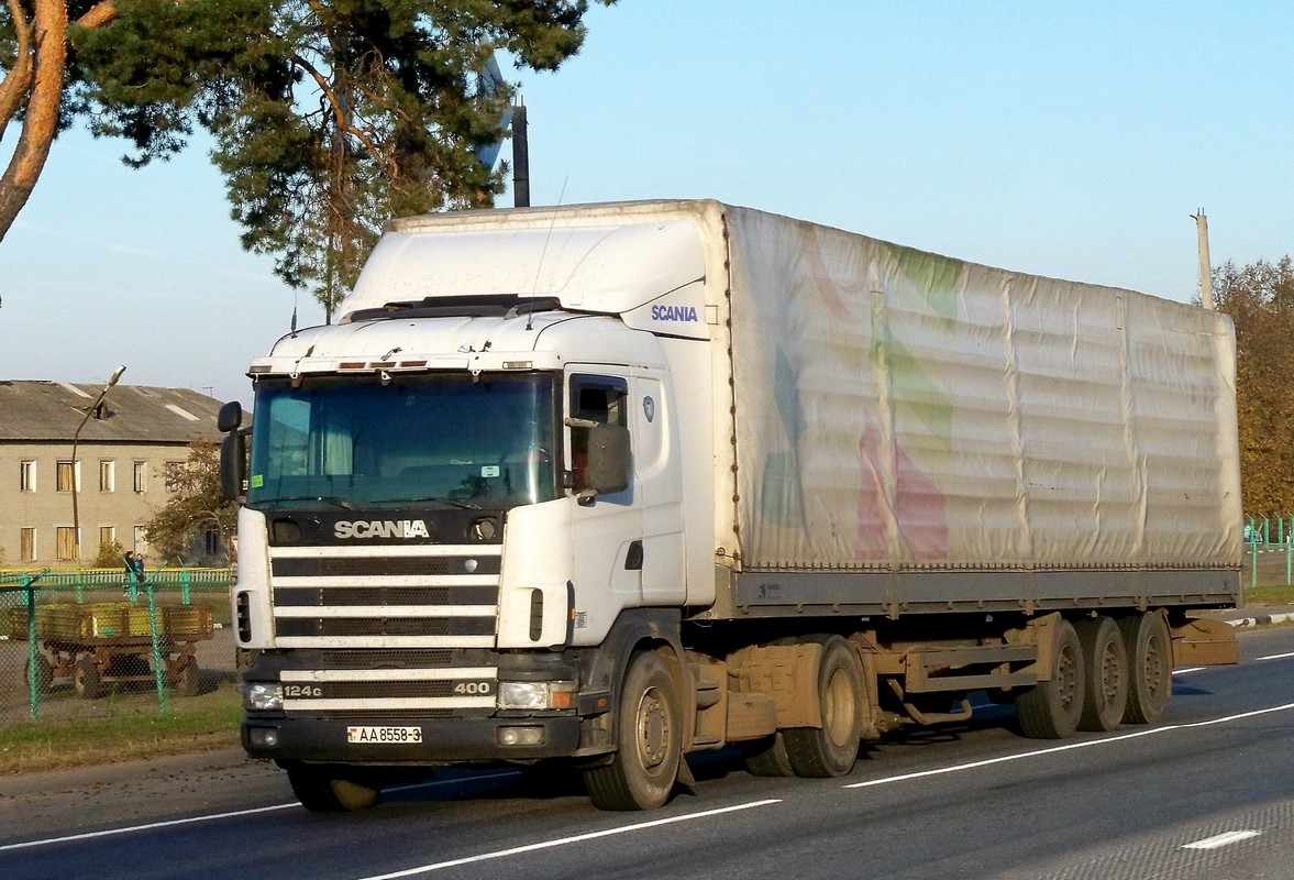 Гомельская область, № АА 8558-3 — Scania ('1996) R124G