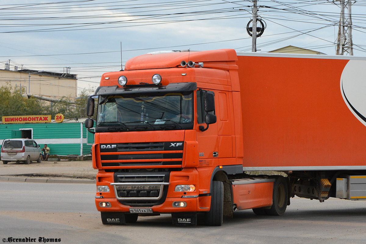 Амурская область, № В 141 ХА 28 — DAF XF105 FT