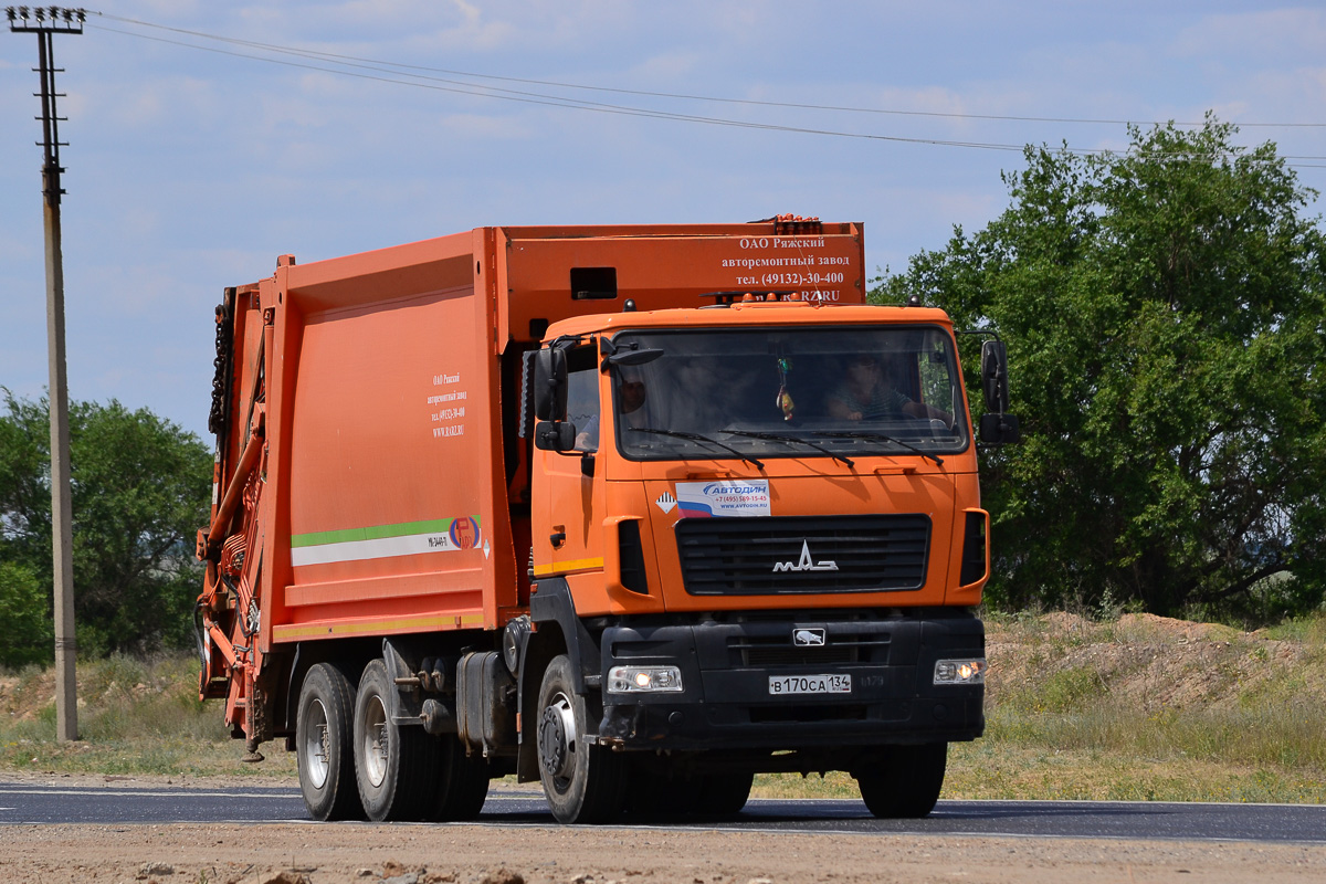 Волгоградская область, № В 170 СА 134 — МАЗ-6312B5