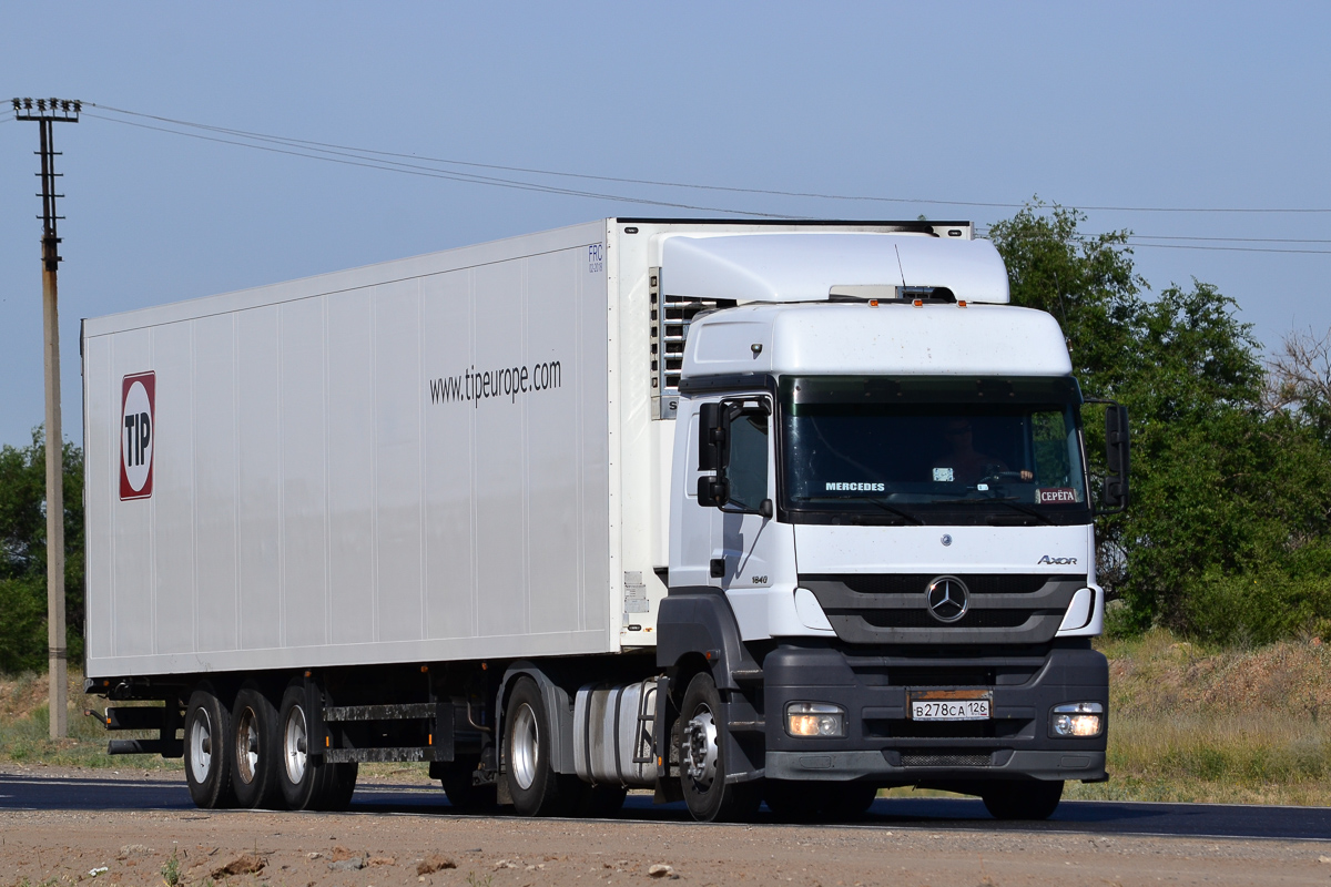 Ставропольский край, № В 278 СА 126 — Mercedes-Benz Axor 1840 [Z9M]