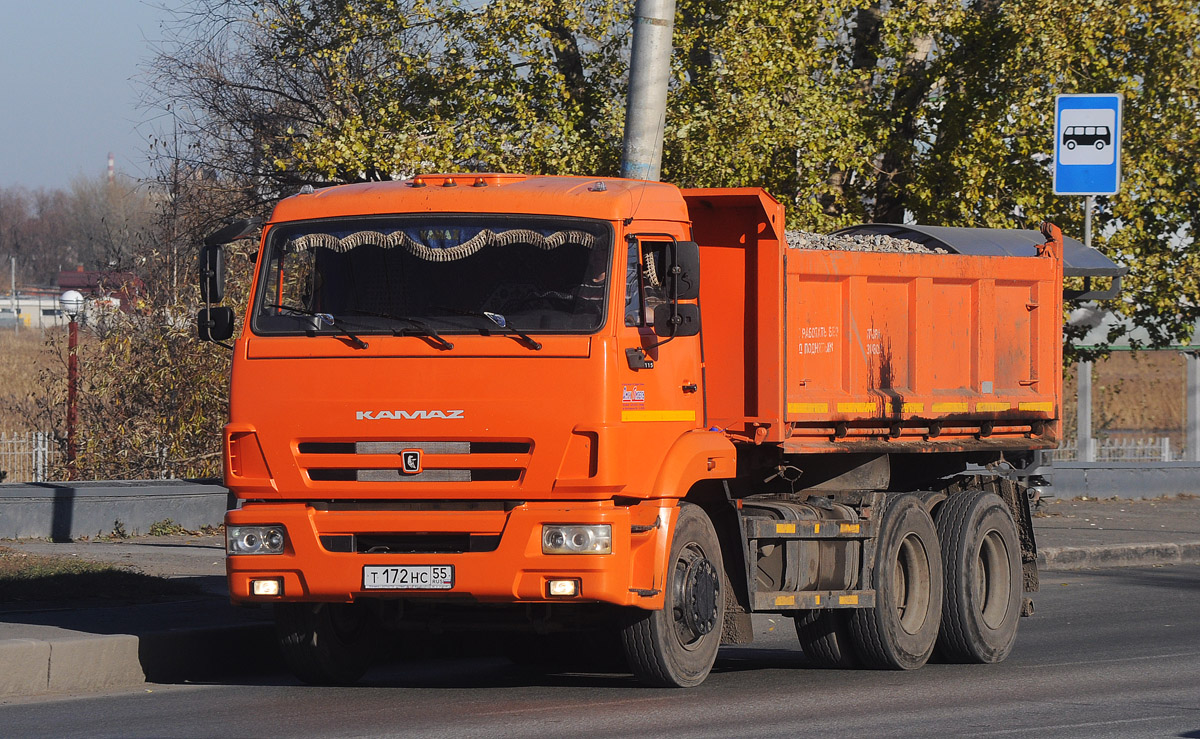 Омская область, № Т 172 НС 55 — КамАЗ-65115-L4