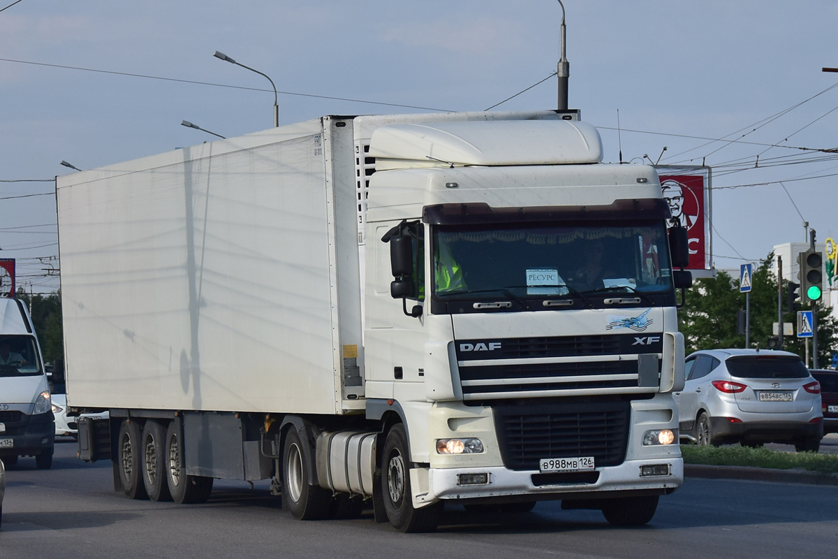 Новосибирская область, № В 988 МВ 126 — DAF XF95 FT