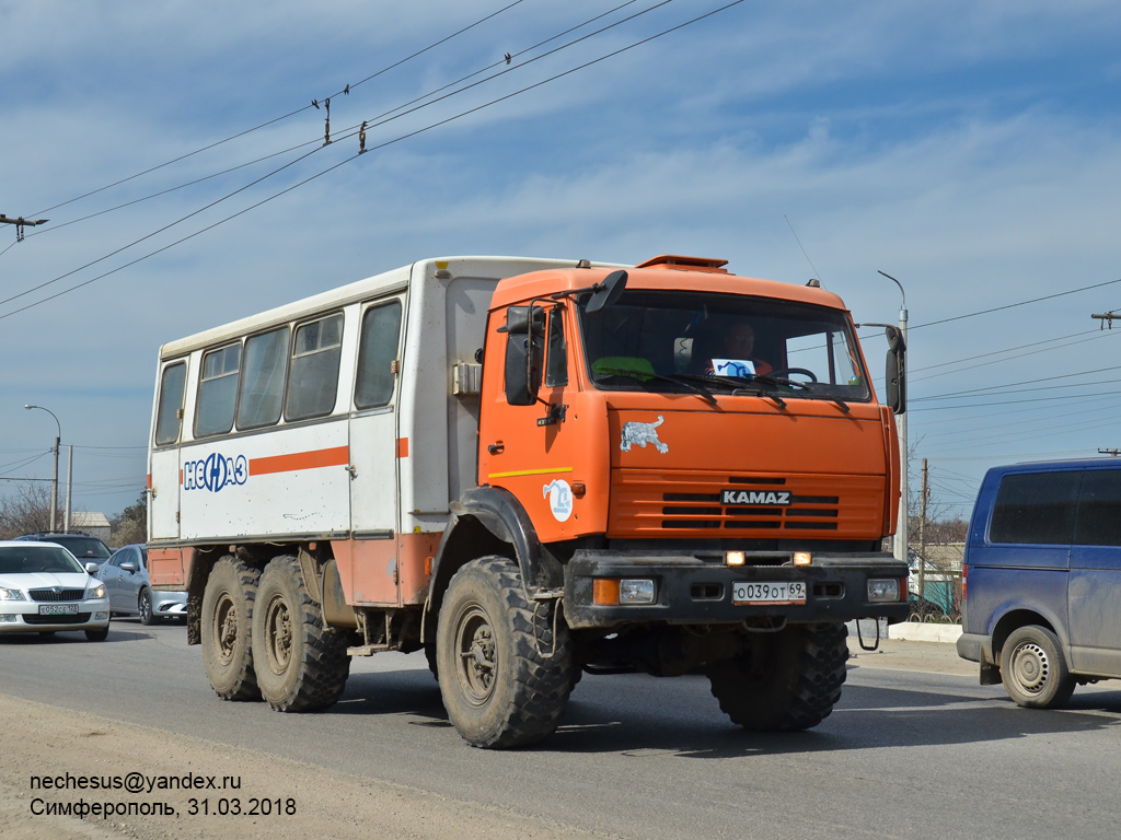 Тверская область, № О 039 ОТ 69 — КамАЗ-43114-15 [43114R]