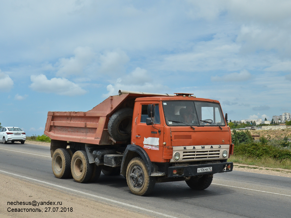 Севастополь, № А 106 МВ 92 — КамАЗ-55111 [551110]