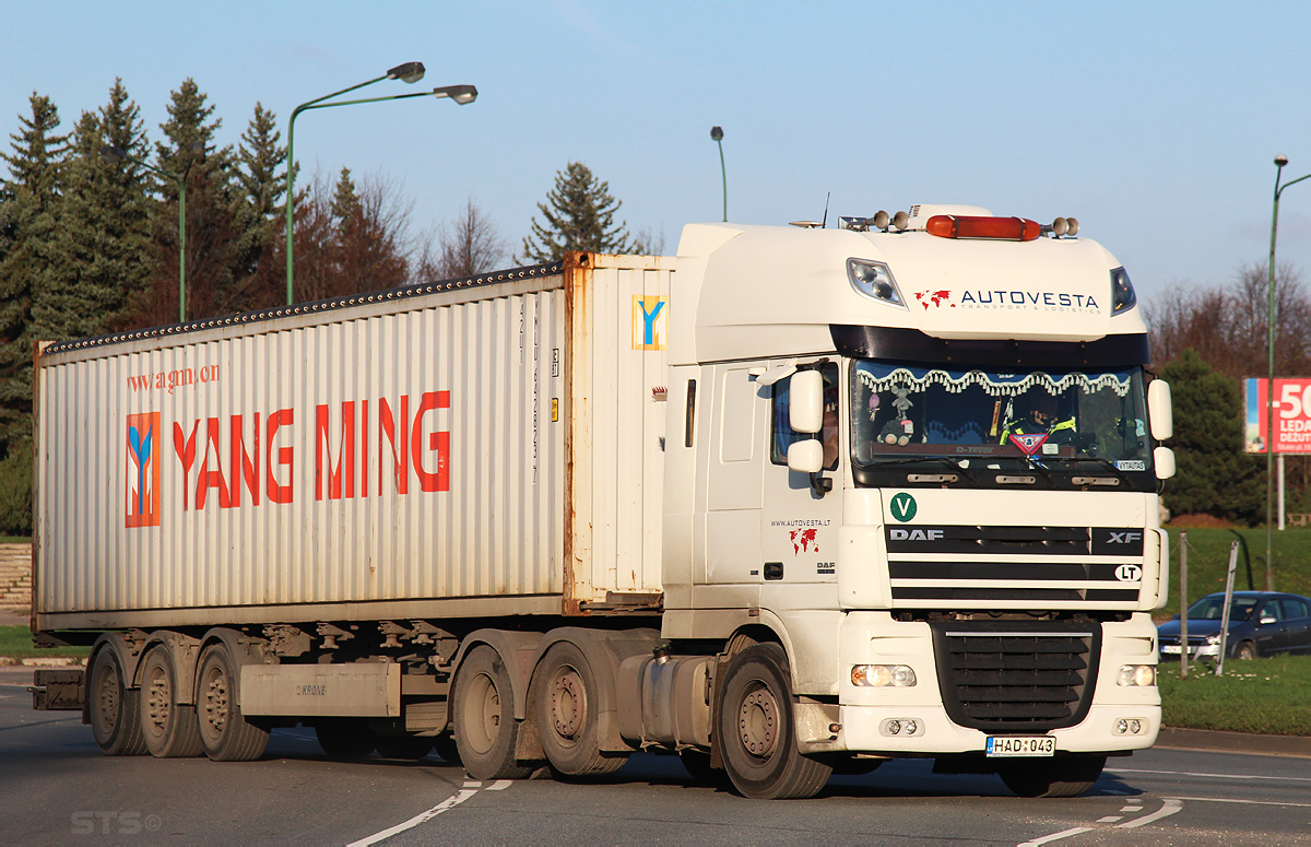 Литва, № HAD 043 — DAF XF105 FTG