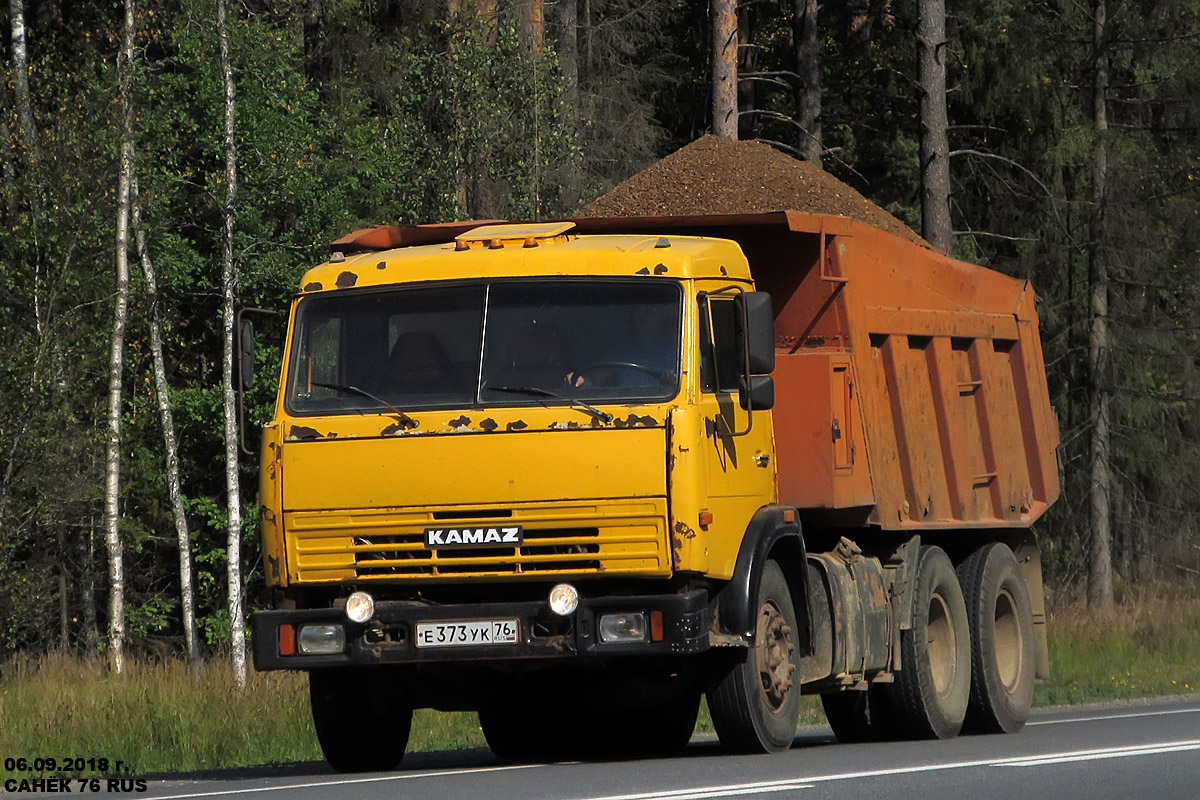 Ярославская область, № Е 373 УК 76 — КамАЗ-55111 (общая модель)