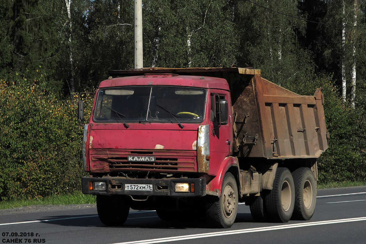 Ярославская область, № Т 572 КМ 76 — КамАЗ-65115-02 [65115C]