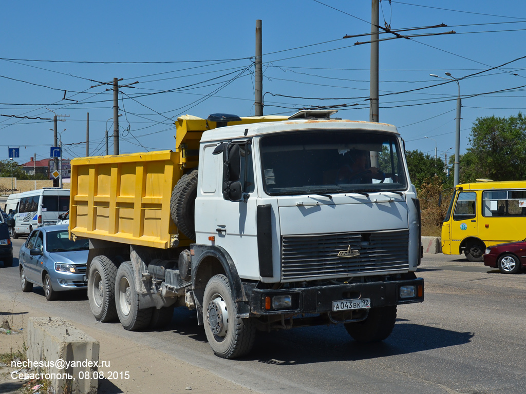 Севастополь, № А 043 ВК 92 — МАЗ-551605