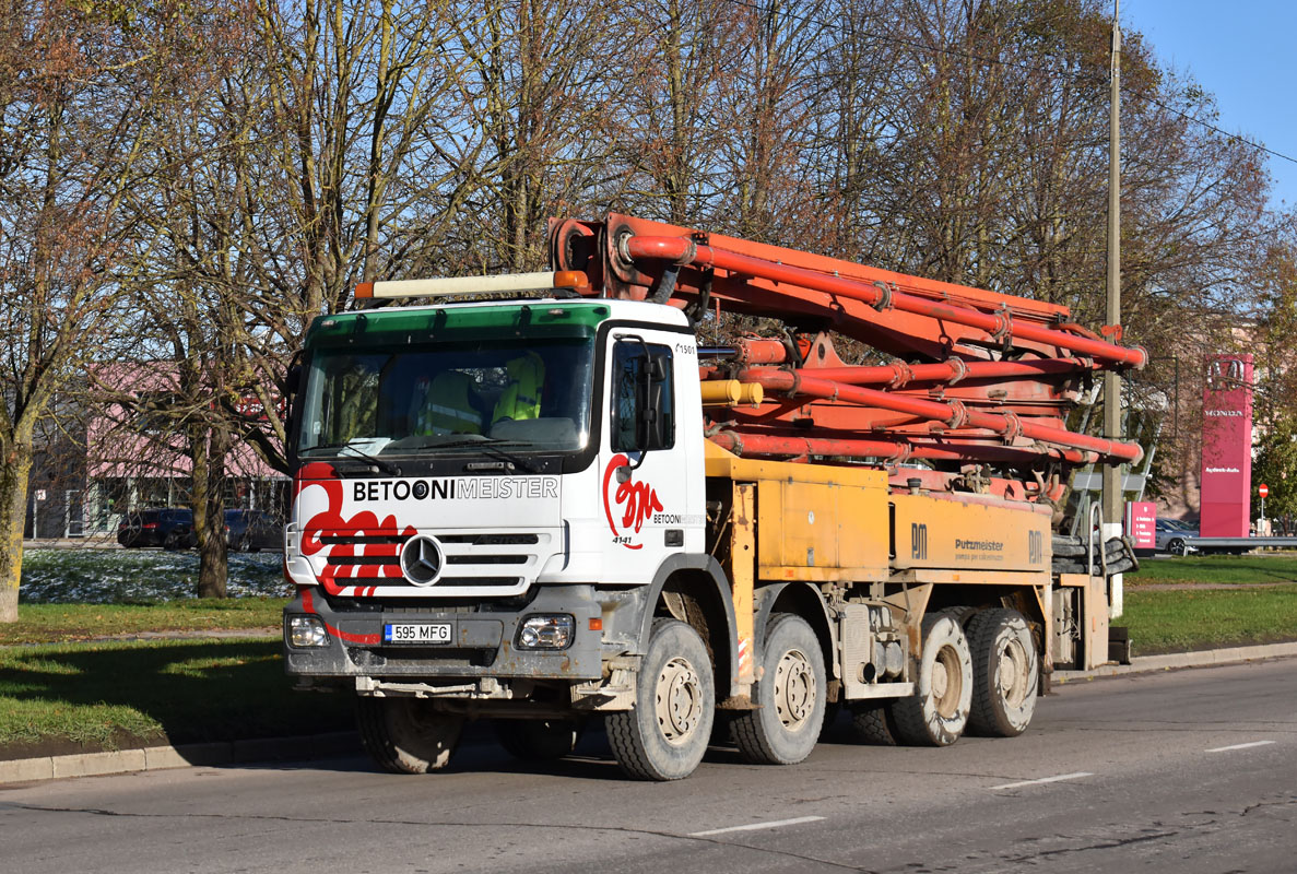 Эстония, № 595 MFG — Mercedes-Benz Actros ('2003) 4141