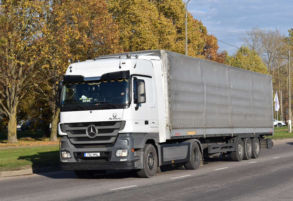 Эстония, № 792 MNL — Mercedes-Benz Actros ('2009) 1841