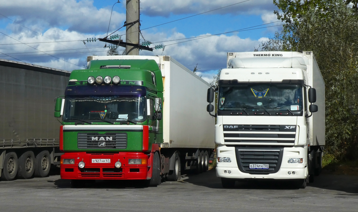 Московская область, № Е 374 РН 750 — DAF XF105 FT