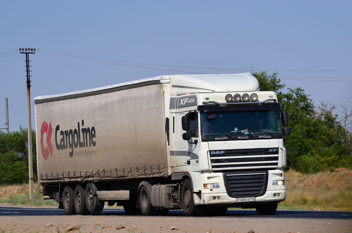 Татарстан, № Т 480 КВ 116 — DAF XF105 FT