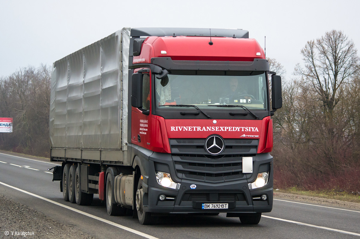 Ровненская область, № ВК 7692 ВТ — Mercedes-Benz Actros ('2011) 1845