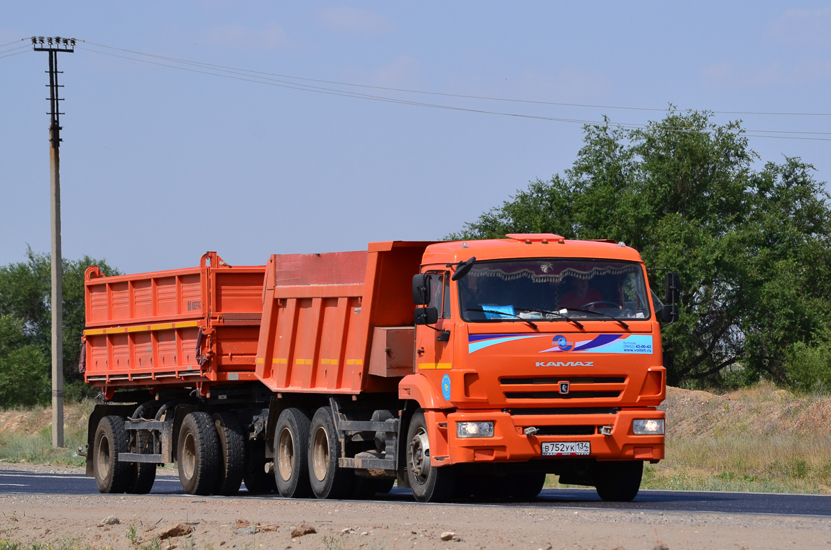 Волгоградская область, № В 752 УК 134 — КамАЗ-65115-42