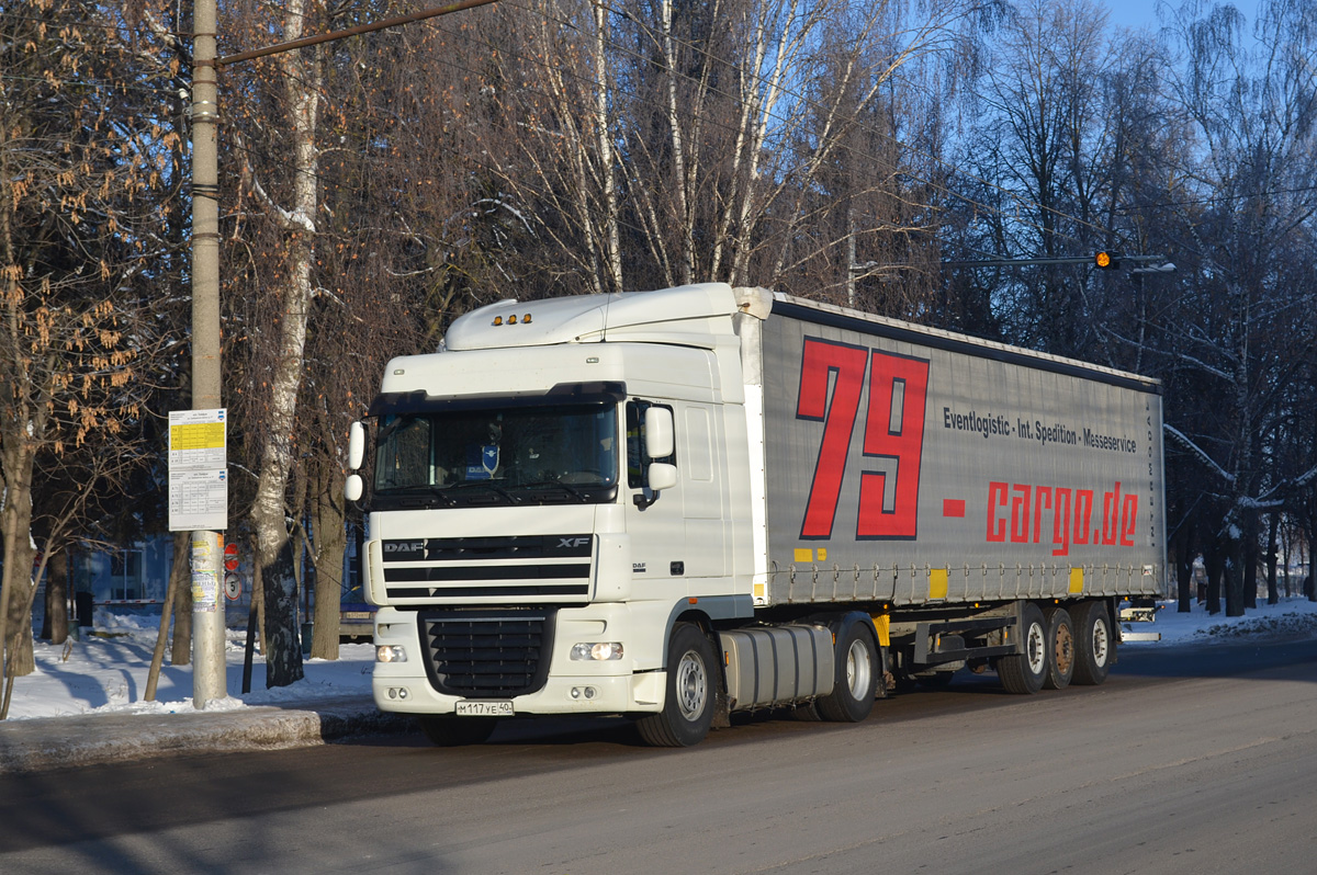 Калужская область, № М 117 УЕ 40 — DAF XF105 FT