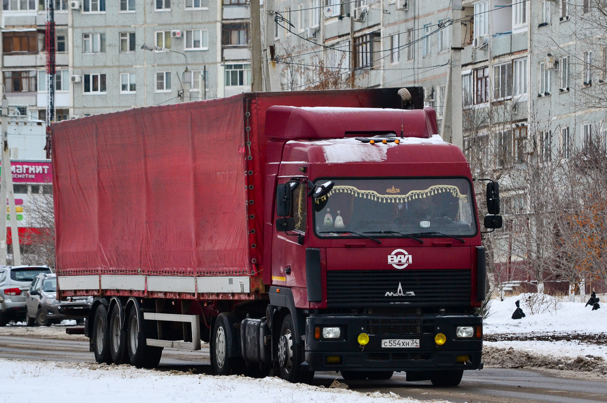 Волгоградская область, № С 554 ХН 34 — МАЗ-5440A5