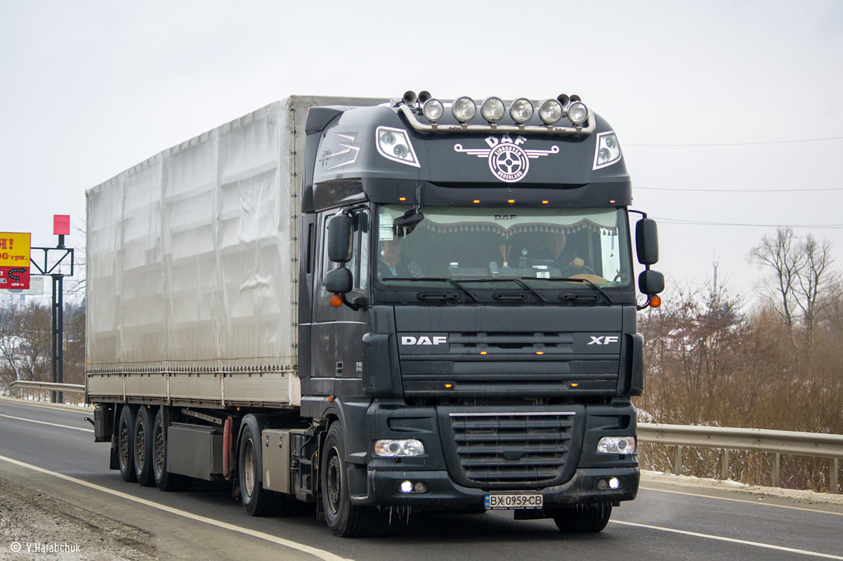 Хмельницкая область, № ВХ 0959 СВ — DAF XF105 FT