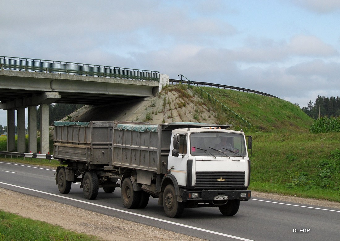 Витебская область, № АВ 3749-2 — МАЗ-5551 (общая модель)