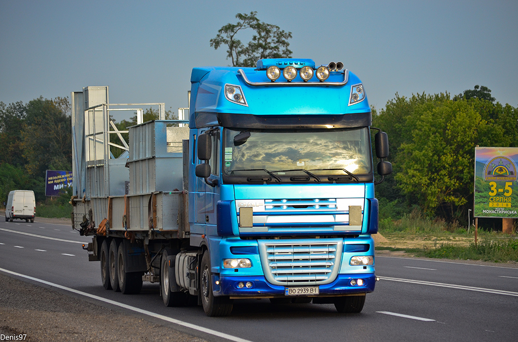 Тернопольская область, № ВО 2939 ВІ — DAF XF105 FT