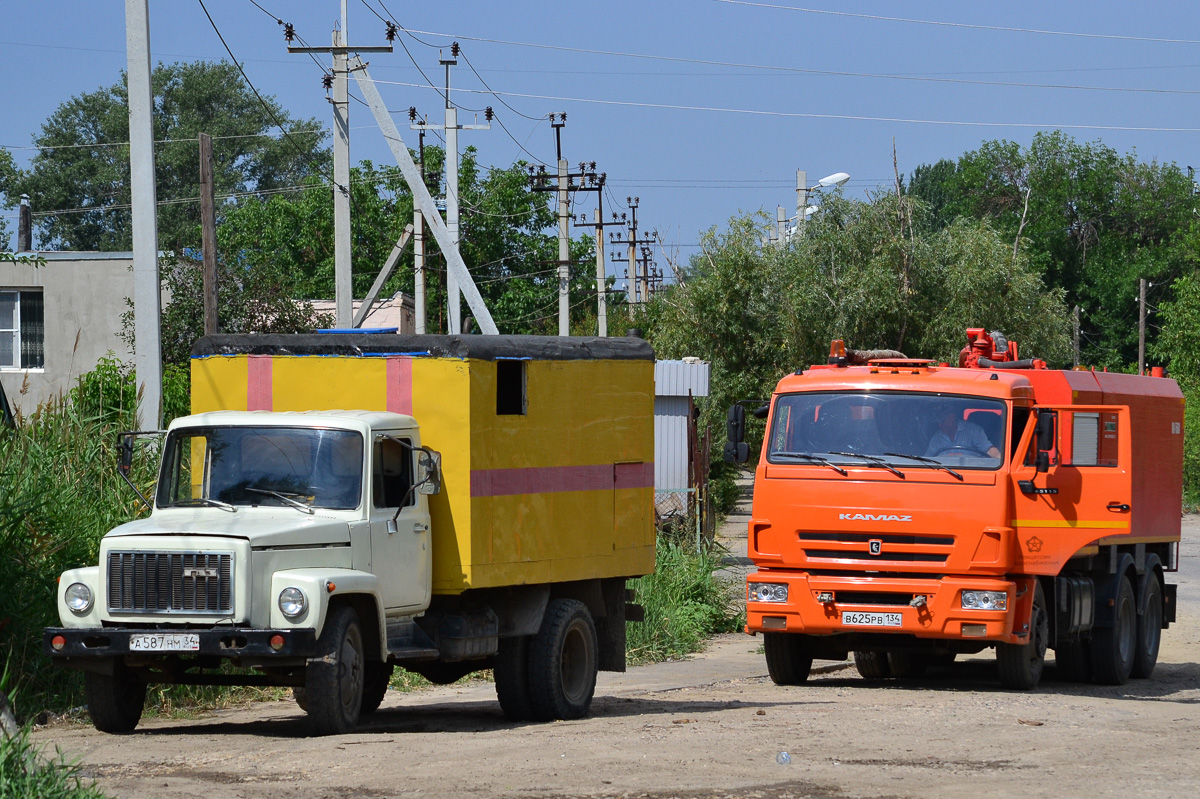 Волгоградская область, № А 587 НМ 34 — ГАЗ-3307; Волгоградская область, № В 625 РВ 134 — КамАЗ-65115-42