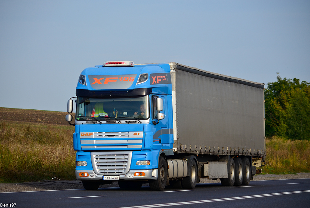 Хмельницкая область, № ВХ 4767 СА — DAF XF105 FT