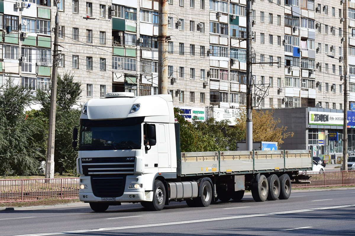 Калмыкия, № А 624 ХМ 08 — DAF XF105 FT