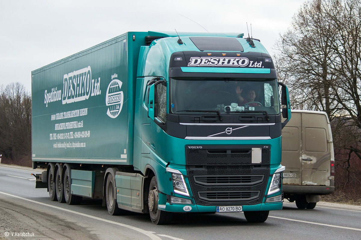 Закарпатская область, № АО 8270 ВО — Volvo ('2012) FH.460