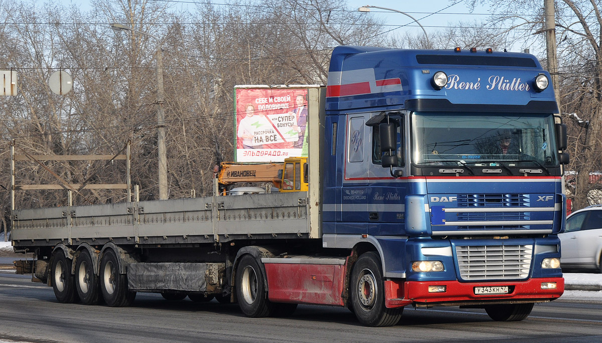 Ленинградская область, № У 343 КН 47 — DAF XF95 FT