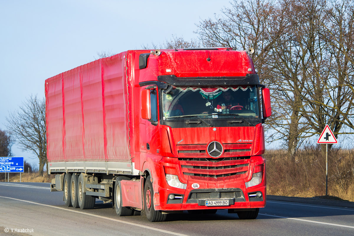 Закарпатская область, № АО 4999 ВО — Mercedes-Benz Actros ('2011) 1851