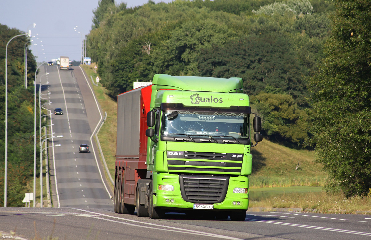 Ровненская область, № ВК 6983 АО — DAF XF105 FT