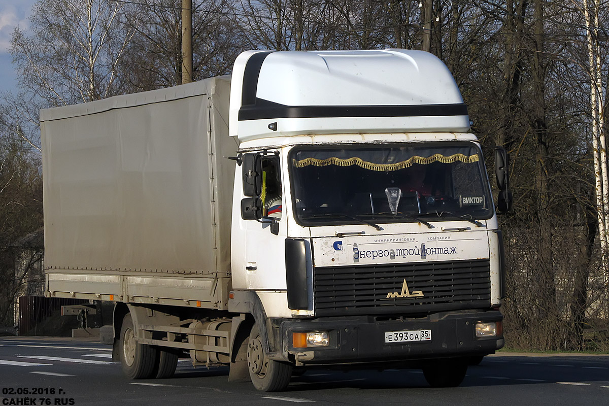 Вологодская область, № Е 393 СА 35 — МАЗ-437130 "Зубрёнок"