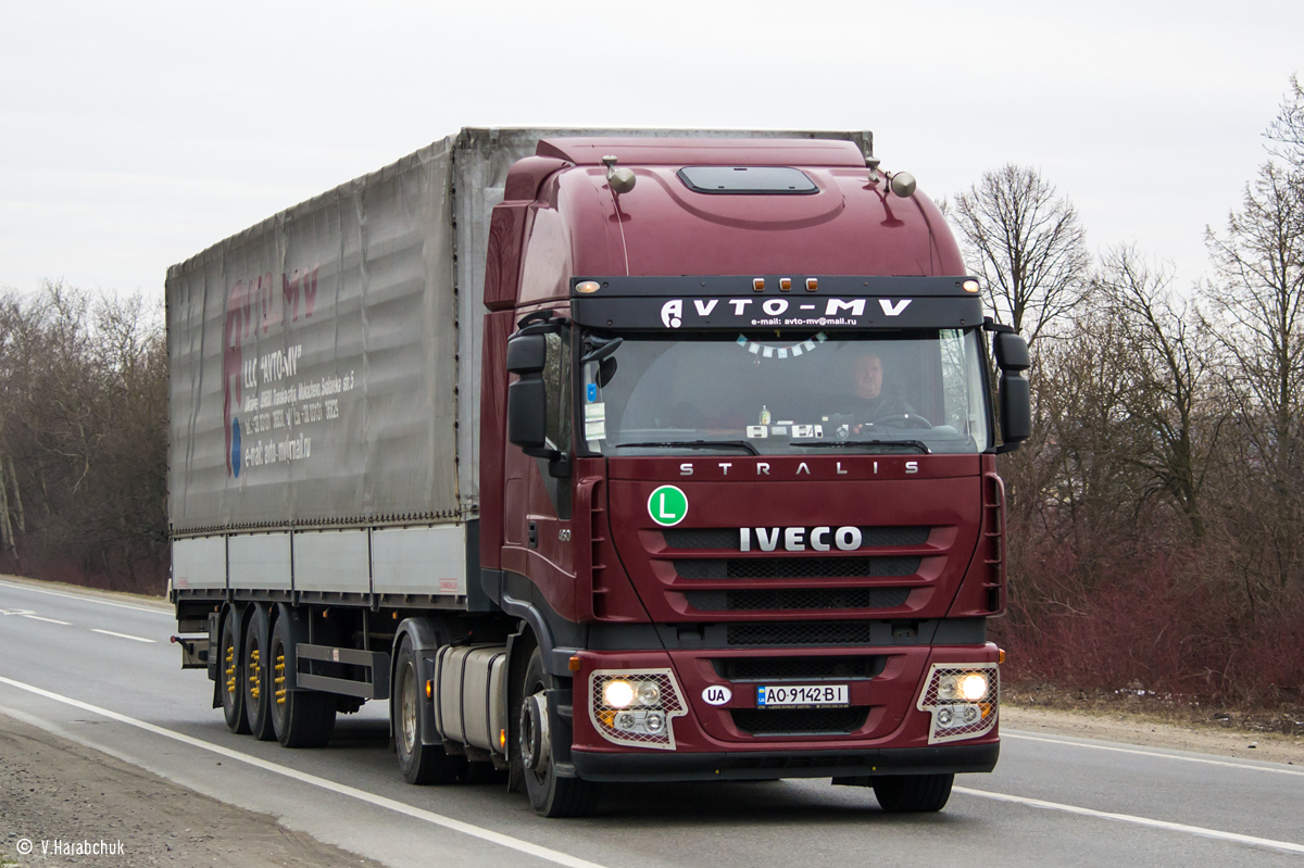 Закарпатская область, № АО 9142 ВІ — IVECO Stralis ('2007) 450