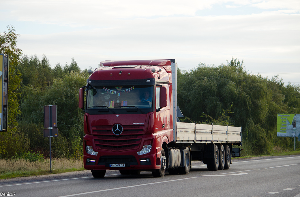 Житомирская область, № АМ 9484 СА — Mercedes-Benz Actros ('2011) 1845