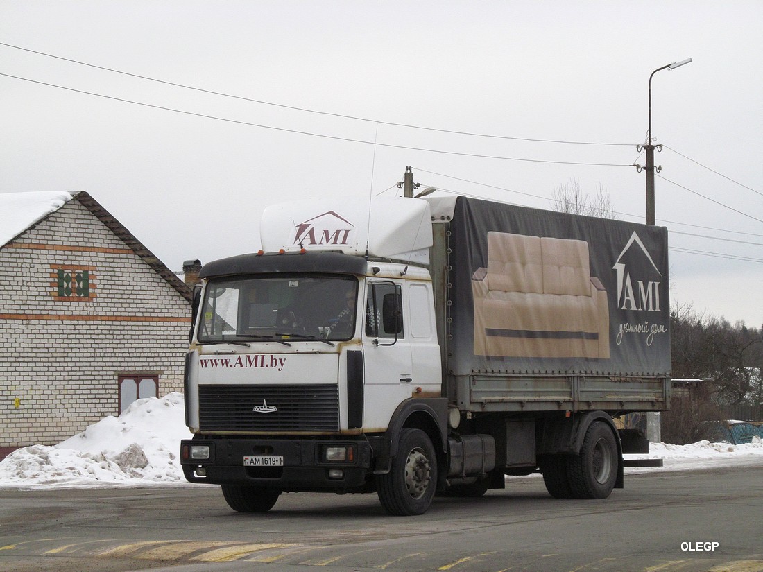 Брестская область, № АМ 1619-1 — МАЗ-5336 (общая модель)