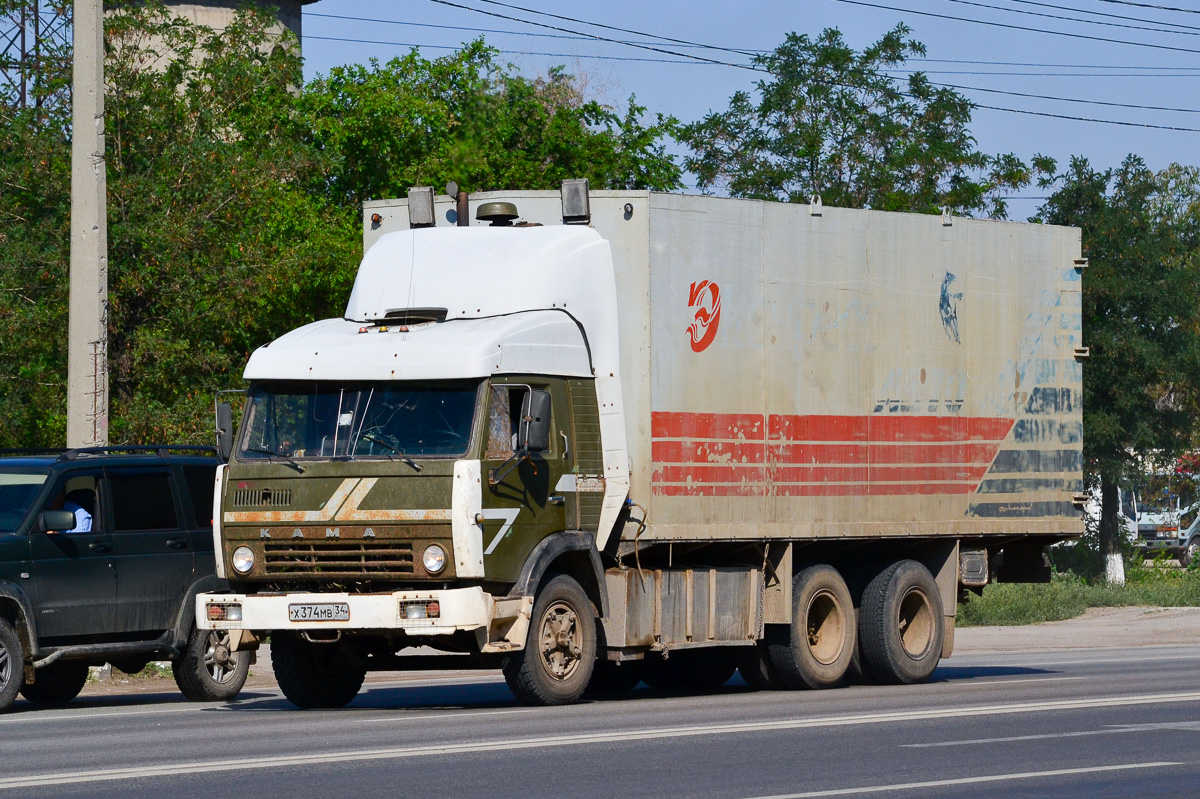 Волгоградская область, № Х 374 МВ 34 — КамАЗ-53212