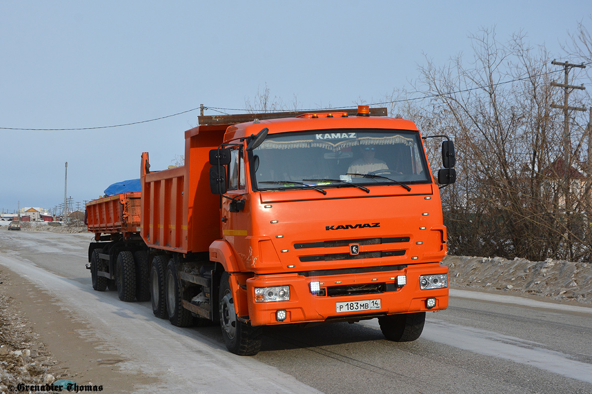 Саха (Якутия), № Р 183 МВ 14 — КамАЗ-65115 (общая модель)