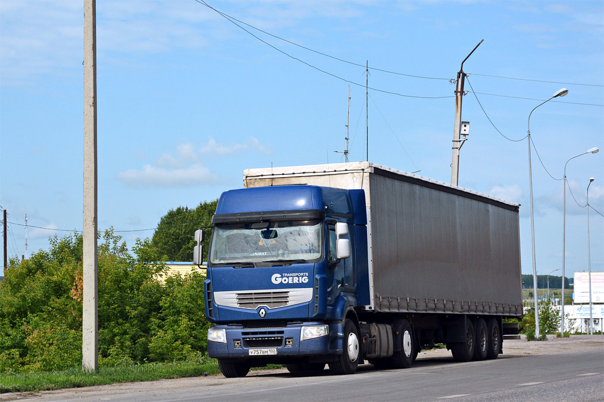 Башкортостан, № У 757 ВМ 102 — Renault Premium ('2006)