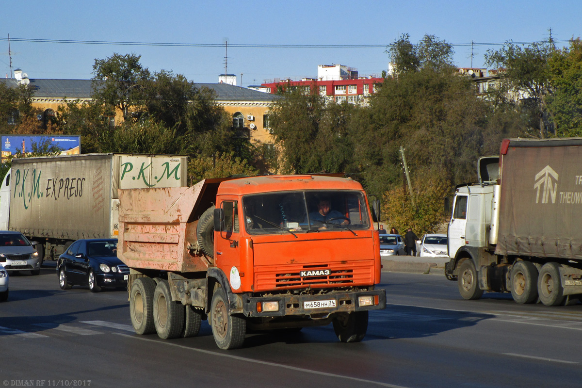 Волгоградская область, № М 658 НН 34 — КамАЗ-55111-02 [55111C]
